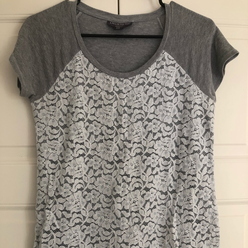 A Pea in the Pod Maternity Lace Blouse